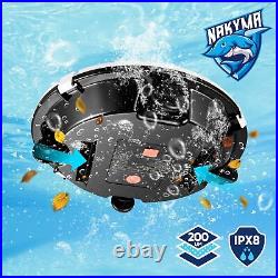 Cordless Robotic Pool Cleaner Vacuum for Above Ground Pool 2.5 Hour Runtime