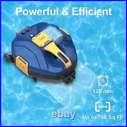 Cordless Robotic Pool Vacuum Automatic Pool Cleaner Rechargeable Pool Robot Vac