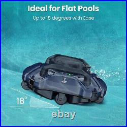 Cordless Robotic Pool Vacuum Automatic Pool Cleaner Self-Parking, LED Indicator