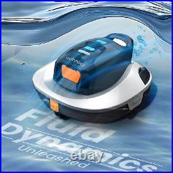 Cordless Robotic Vacuum Cleaner Portable Swimming Pool Cleaner Self-Parking Tech