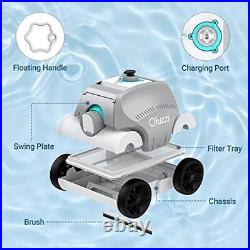 Cyber Cordless Robotic Pool Cleaner120 Mins Runtime Self-Parking Automatic Cyber