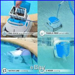 DX4 Automatic Robotic Pool Cleaner w Exceptional Cleaning Power Tangle Free