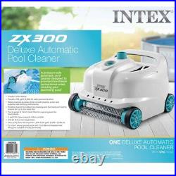 Deluxe ZX300 Automatic Pool Cleaner 700 GPH Above Ground Pool Robot Vacuum, Gray
