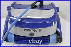 FOR PARTS SereneLife Automatic Robotic Vacuum Pool Cleaner for In Ground Blue