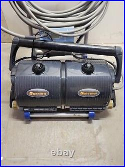 GEMINI COMMERCIAL AUTOMATIC SWIMMING POOL CLEANER With CART+REMOTE TESTED WORKS