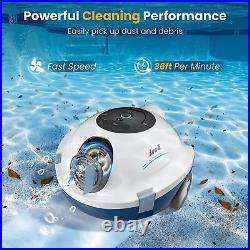 INSE Y10 Cordless Automatic Robotic Pool Cleaner, 90 Min Runtime(IPX8 Waterproof)