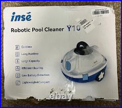 INSE Y10 Cordless Powerful Robotic Pool Cleaner Automatic Pool Vacuum White Cool