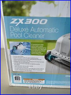 INTEX ZX300 Deluxe Automatic Pool Robot Cleaner 700 GPH With 21-Foot Hose