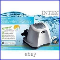 Intex 120V Krystal Clear Saltwater Swimming Pool Chlorinator (For Parts)(2 Pack)