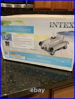 Intex Automatic Pool Cleaner Pressure Side Vacuum Cleaner with 24 Foot Hose Auto