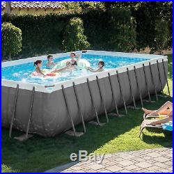 Intex Frame Swimming Pool with Sand Filter & Vacuum Cleaner & Automatic Skimmer