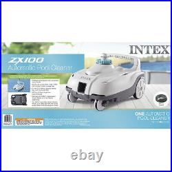 Intex ZX100 Automatic Pressure Side Pool Cleaner with Pool Sand Filter Pump