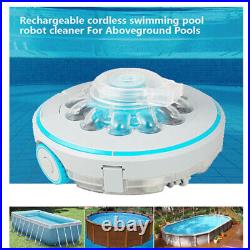 Lightweight Cordless Automatic Pool Cleaner Robot Strong Suction Clean US SHIP