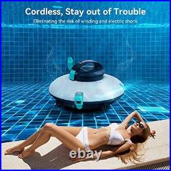 Lydsto Cordless Robotic Pool Cleaner, Automatic Pool Vacuum, Dual-Motor, Stro