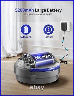 Moolan Cordless Robotic Automatic Pool Vacuum Cleaner Self-Parking Lasts 120Mins
