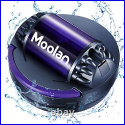 Moolan Cordless Robotic Pool Cleaner Automatic Pool Vacuum Robot Lasts 120 Mins