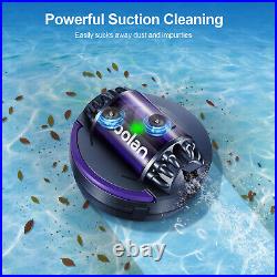 Moolan Cordless Robotic Pool Cleaner Automatic Pool Vacuum Robot Lasts 120 Mins