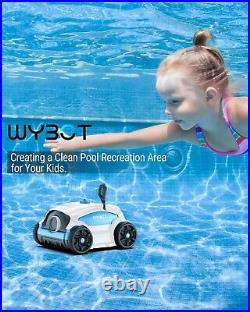 NEW Wybot Cordless Automatic Robotic Pool Cleaner Rechargeable 6600 mAh