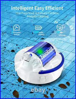 Neobot Cordless Robotic Pool Vacuum Cleaner Portable Auto Pool Cleaner Self-Park