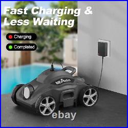 New Rechargeable Robotic Pool Vacuum Cleaner with 1076 sq. Ft. Of Cleaning Area
