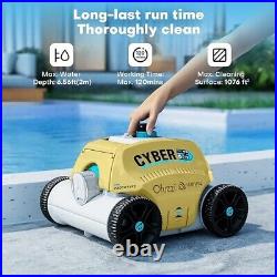 Ofuzzi Cyber 1200 Cordless Robotic Pool Cleaner, Max. 120 Mins Runtime, 3H Fast C
