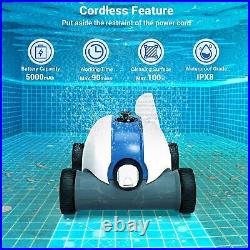 PAXCESS Cordless Automatic In-Ground Pool Cleaner Robotic Rechargeable Vacuum