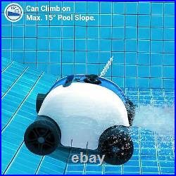 PAXCESS Cordless Automatic In-Ground Pool Cleaner Robotic Rechargeable Vacuum