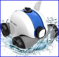 PAXCESS Cordless Robotic Pool Cleaner, Automatic Pool Vacuum Cleaner 60-90 MIN