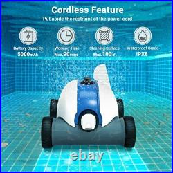 Paxcess HJ1103J Cordless Automatic Robotic Pool Cleaner / Rechargeable Battery