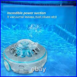 Pool Cleaner Automatic Pool Robot Cordless 60 Mins Waterproof Lightweight
