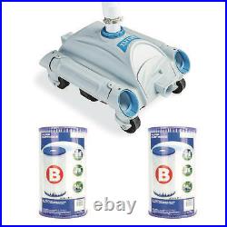 Pool Cleaner Pressure Side Vacuum Cleaner Bundled with Replacement Filter (2Pack)