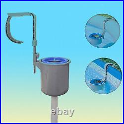 Pool Wall-Mounted Surface Skimmer Automatic Cleaner Basket Floating Leave Debris