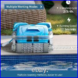 Portable Blue Swimming Pool Robotic Automatic Vacuum Cleaner Efficient Cleaning