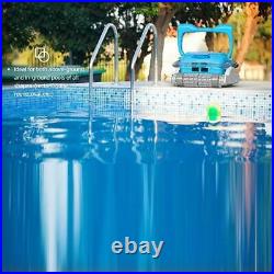 Portable Blue Swimming Pool Robotic Automatic Vacuum Cleaner with Shining LED Bar