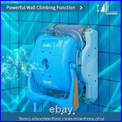 Portable Swimming Pool Robotic Automatic Vacuum Cleaner Climbs Wall Wonderfully