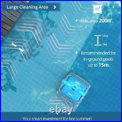 Portable Swimming Pool Robotic Automatic Vacuum Cleaner with 18m Swivel Cable US