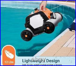 QOMOTOP Cordless Robotic Pool Cleaner Automatic Robot Vacuum GREEN