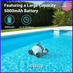 Robotic Cleaner 90 mins Automatic Pool Vacuum Swimming Ground Above Cordless