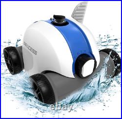 Robotic Pool Cleaner, Cordless Automatic Pool Cleaner Rechargeable Battery NEW