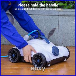Robotic Pool Cleaner Dual Drive 150 Watts Powerful Above Ground Automatic Vacuum