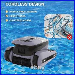 Seauto Robotic Pool Cleaner, Cordless Automatic Vacuum, Wall Climbing Cleaner