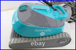 SereneLife Automatic Robot Pool Cleaner w Three Motors Wall Climbing Blue