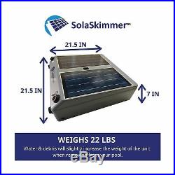SolaSkimmer 2.0 Automatic Pool Cleaner Thats Solar Powered Pool Skimmer