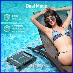 Solar Powered Automatic Robotic Pool Skimmer Cordless Pool Surface Cleaner