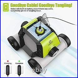 Swimming Pool Cleaner Cordless Robotic Automatic Rechargeable Vacuum 90 Mins
