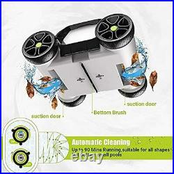 Swimming Pool Cleaner Cordless Robotic Automatic Rechargeable Vacuum 90 Mins