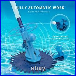 Swimming Pool Spa Suction Vacuum Side Automatic Pool Cleaner with Hoses Ocean Blue