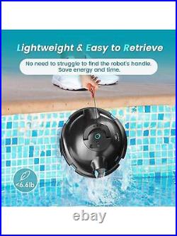 TASVAC Cordless Robotic Pool Cleaner, Automatic Pool Vacuum, 90 Mins Runtime