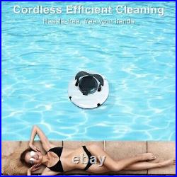 USED Kosgho PZ0-18 Cordless Smart Automatic Robotic Pool Cleaner Vacuum White