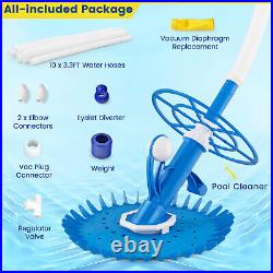 Upgraded Automatic Pool Cleaner Swimming Pool Vacuum Sweeper With10 Extension Hose